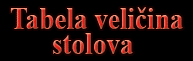velicine stolova